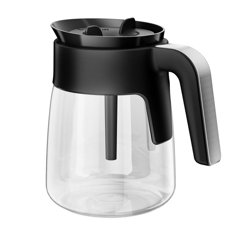JYNTU 12 Cup Coffee Pot Replacement for Ninja Coffee Maker CFP101 CFP201 CFP301 CFN601 CFP250A CFP300 CFP307  Glass Carafe Replacement with Brew-Through Lid  Ninja Coffee Pot Replacement with Sturdy Handle - Image 1